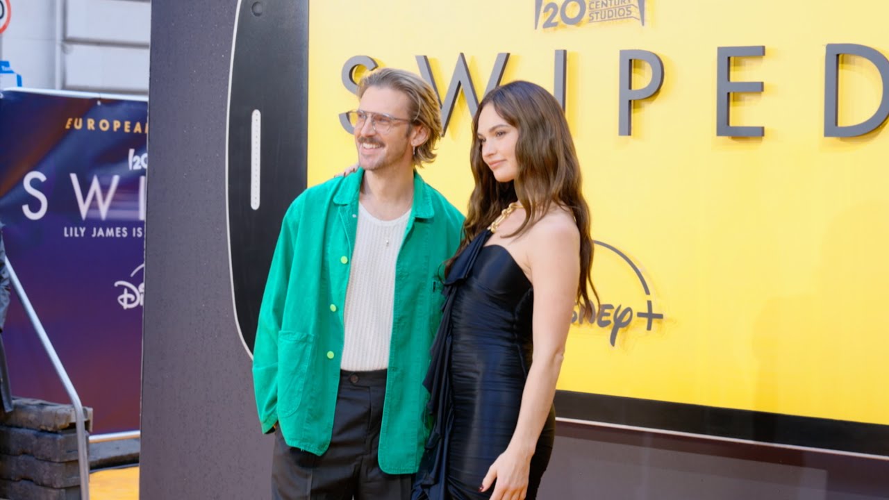 Swiped | London Premiere Red Carpet Fashion Highlights | Lily James, Dan Stevens