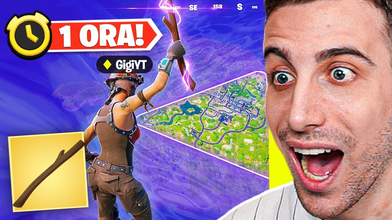 Gioco l'EVENTO del BASTONCINO MITICO per 1 ORA! *DIFFICILE* Fortnite ITA