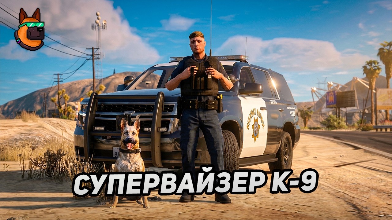РЕАЛЬНАЯ РАБОТА ПОЛИЦИИ: СУПЕРВАЙЗЕР + K-9 В ДЕЛЕ | GTA 5 RP (code6)
