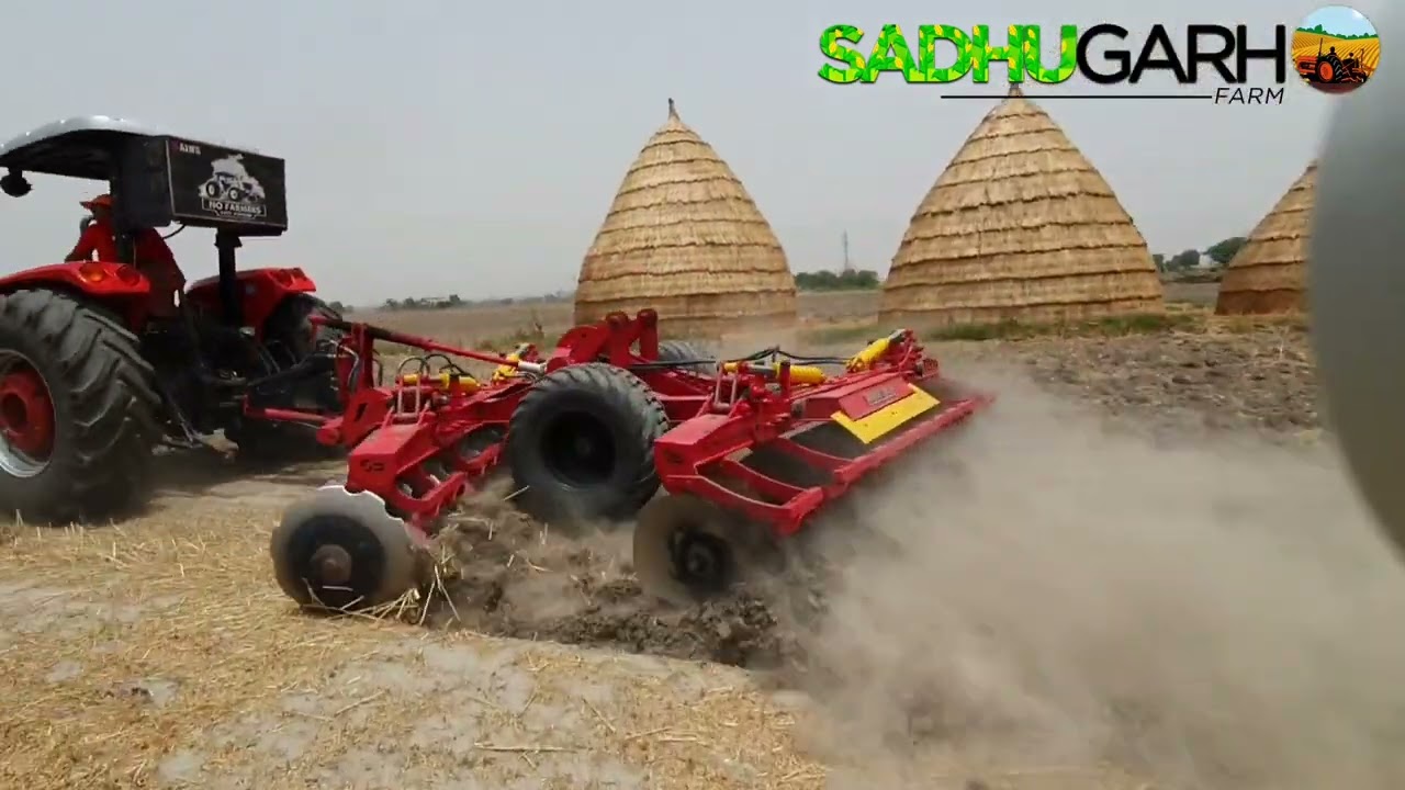 ਮੈਸੀ ਫਰਗੂਸਨ 2635, 32 ਫੋਲਡਿੰਗ ਡਿਸਕ ਹੈਰੋ Massey 2635 | 32 Disc Folding Harrow #masseyferguson #tractor