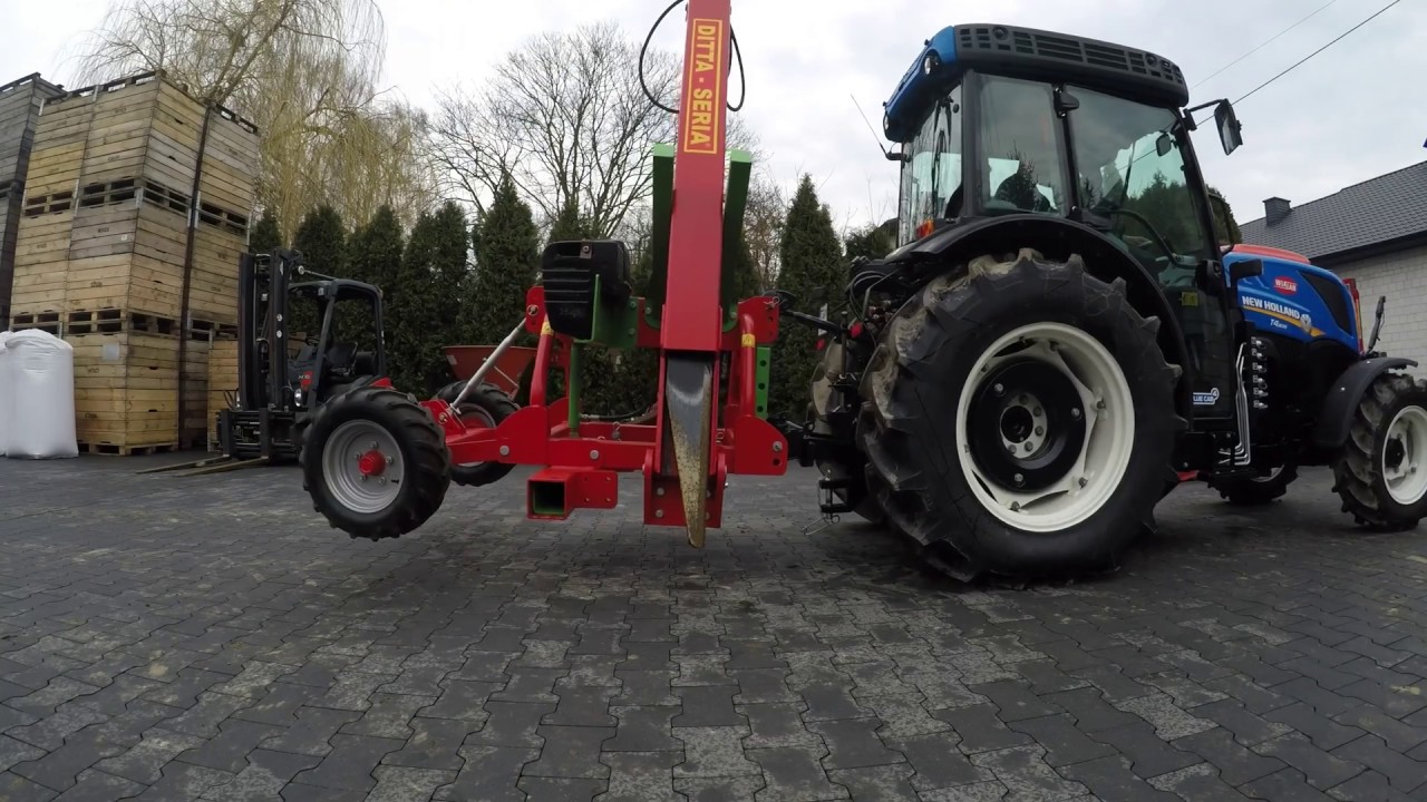 Podcinanie korzeni - wiosna 2018 (NewHolland T4 80N+ DittaSeria DS-PK2)