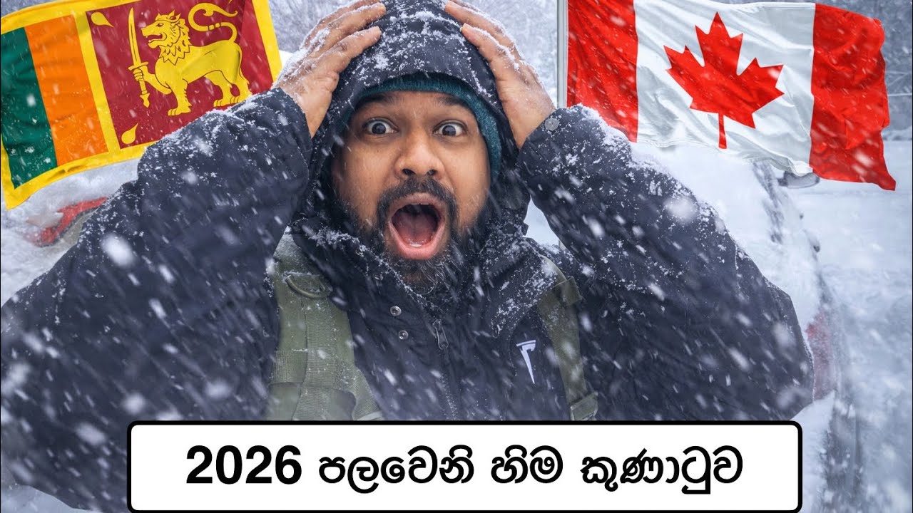 2026 ටොරොන්ටෝ වල පලවෙනි හිම කුණාටුව #damiyavlogs #lifeincanada #වැඩටයමු
