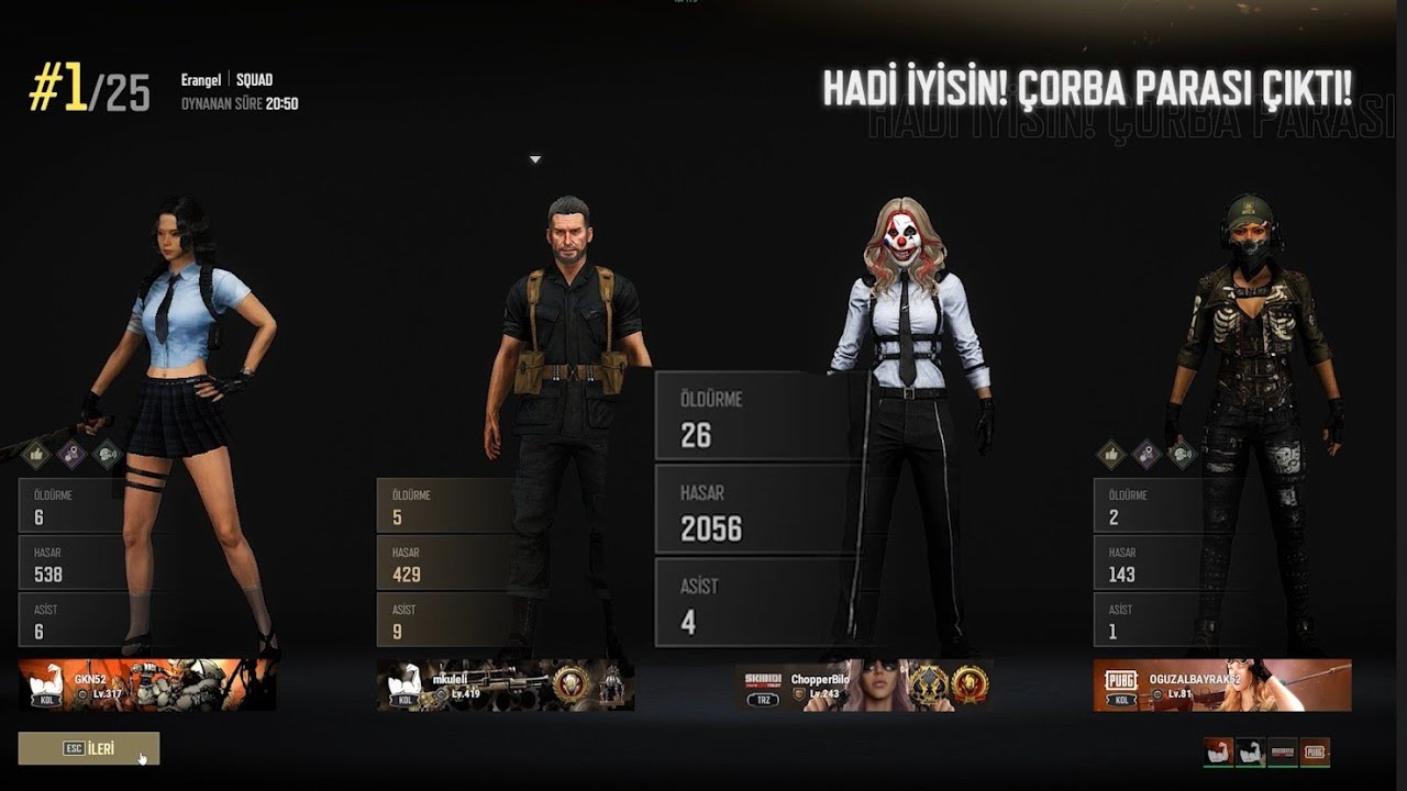 PUBG KOLSUZLAR 26 KiiL NEDİR ????