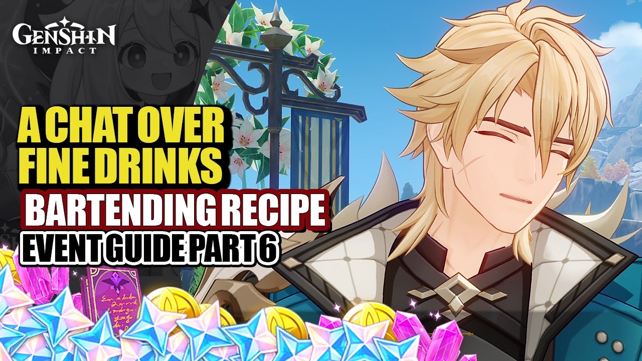 A Chat Over Fine Drinks Event Guide Day 6 | Varka Drink Mix Secret Recipe | Genshin Impact Luna V