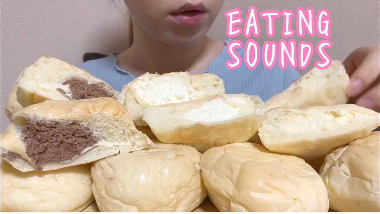 《Eating sounds》クリームパン!Cream bun!