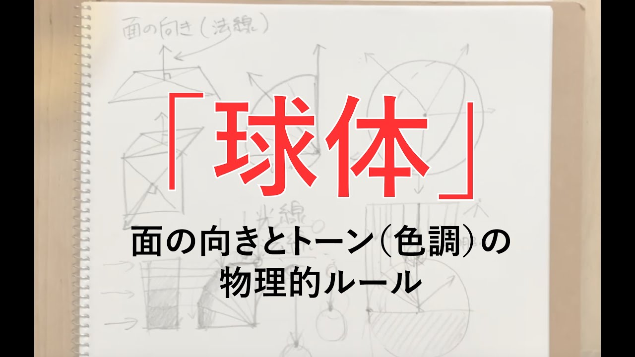 デッサン初心者【球体の描き方】面の向きとトーンの物理的ルール
