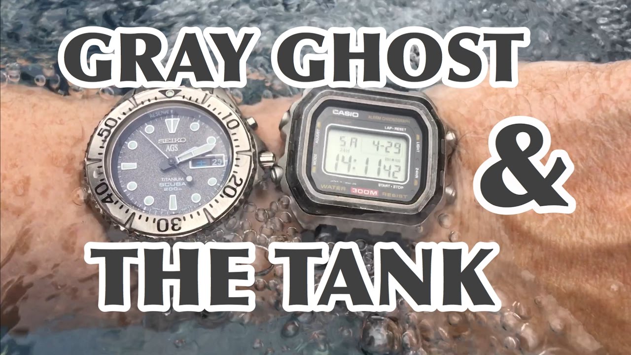 SEIKO Gray Ghost SBCZ005 and CASIO DW-3000 Tank