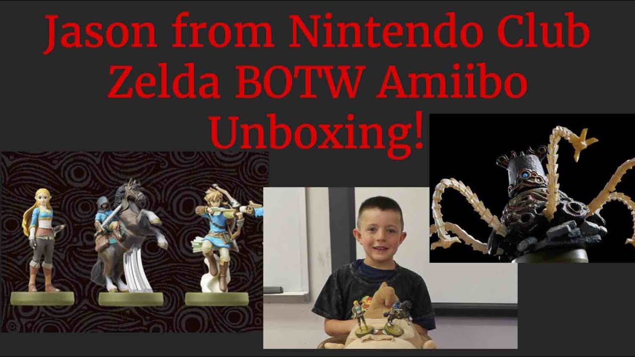 Jason from Nintendo Club ZELDA BOTW AMIIBO Unboxing!!!!