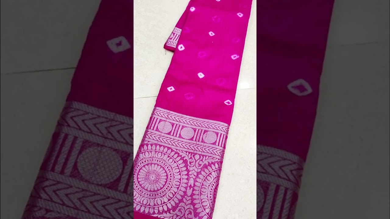soft kanchi shibori Designer sarees with contrast blouse
