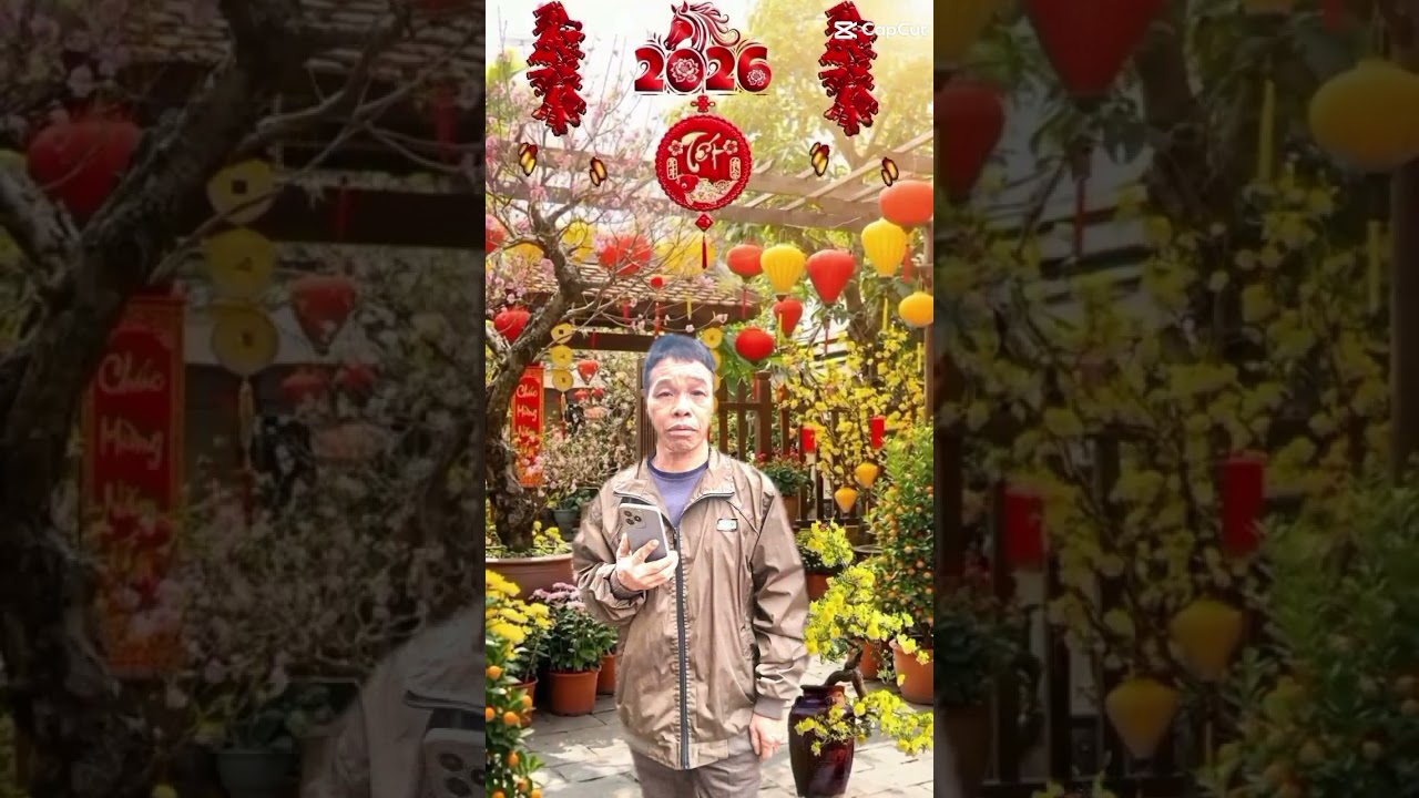Mừng Xuân Năm Mới Năm Bính ngọ An Khang Thịnh Vượng Em Lục Đẹp &Anh Quyền TH 