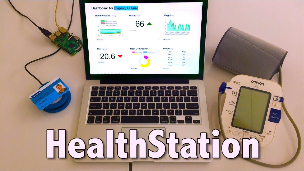 HealthStation - a RaspberryPi IoT health-monitoring system