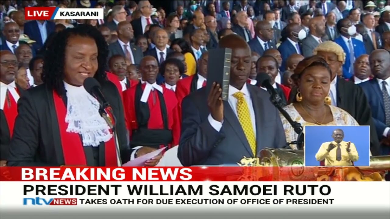 Rigathi Gachagua takes oath of office