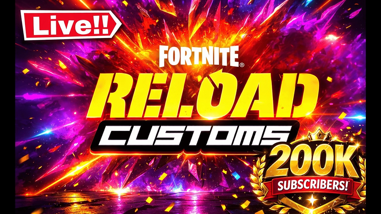FORTNITE LIVE CUSTOMS GAMEPLAY WITH VIEWERS - JOIN US  LIVE EVENT