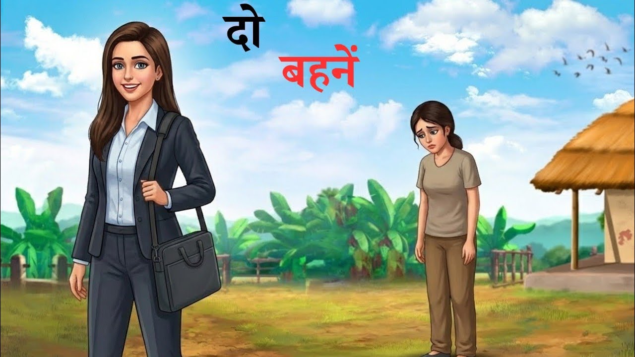 DO BEHENE | दो बहनें | VILLAGE MORAL STORY | KIDS HINDI KAHANIYAN | CARTOON STORY