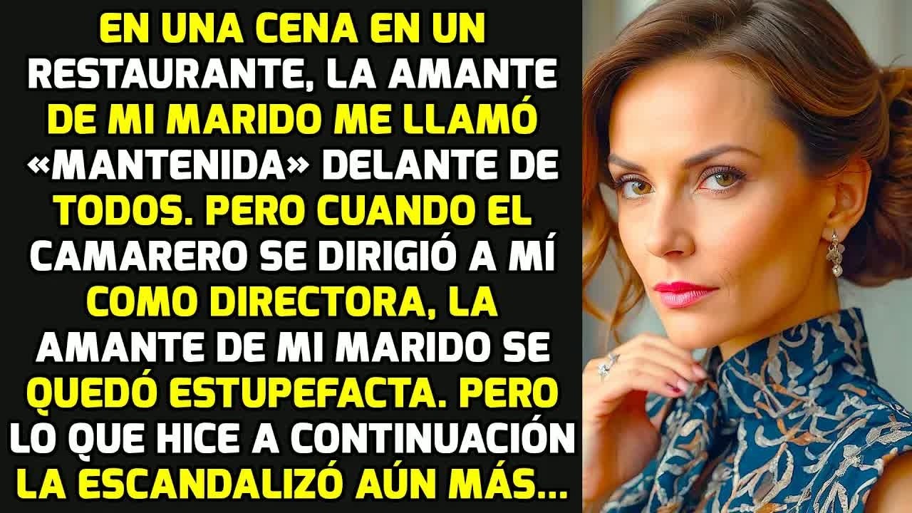 La Amante De Mi Marido Me Llamaba Mantenida Sin Saber Que Tenía Un Restaurante Y.. HISTORIAS LA VIDA