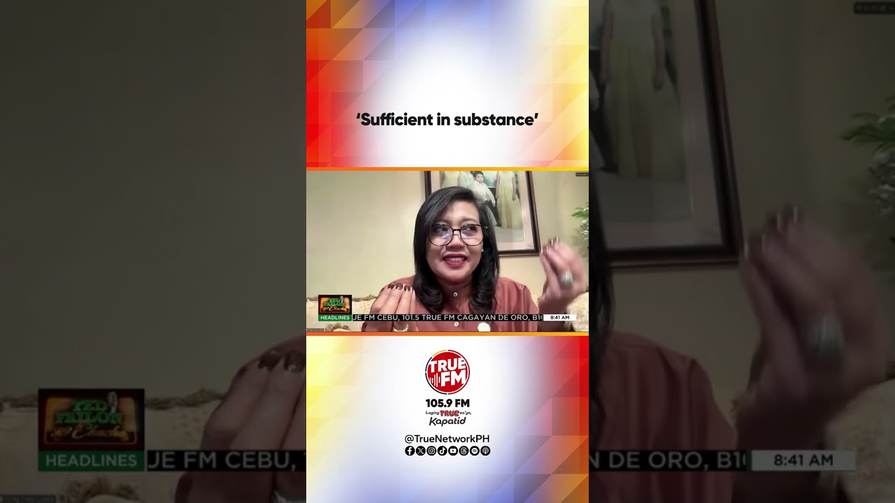 ‘Sufficient in substance’ | Ted Failon & DJ Chacha