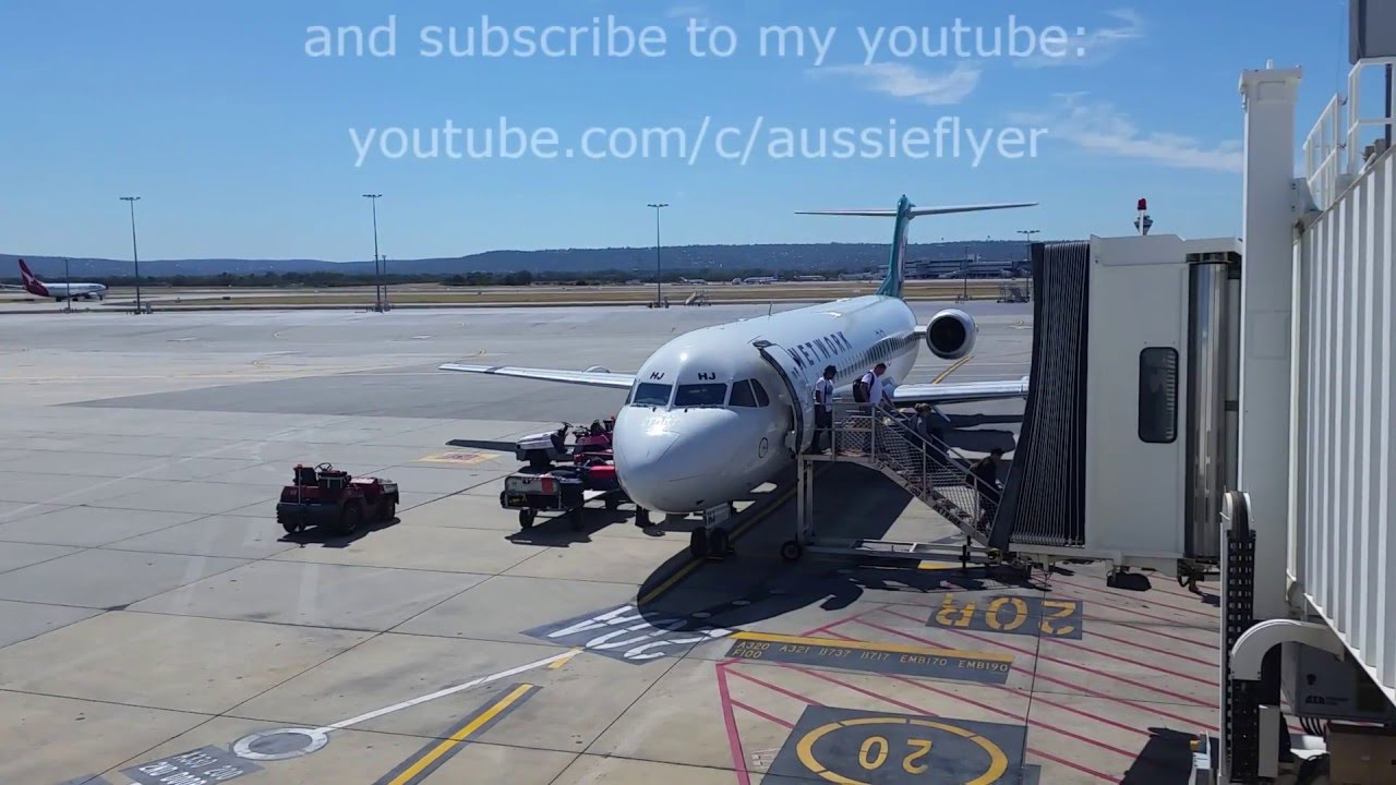 Qantaslink (Network Aviation) Fokker 100 : Geraldton to Perth