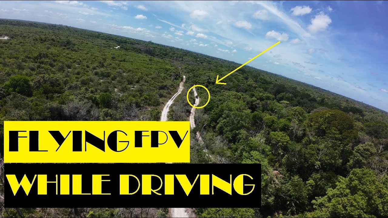 Управление FPV-дроном с движущегося пикапа (Страшно, чуть не потерял его!!!)