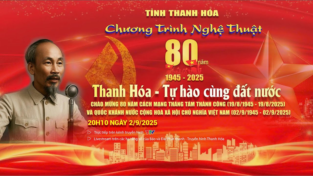 🔴 Trực tiếp: Chương tr&igrave;nh nghệ thuật đặc biệt &ldquo;Thanh H&oacute;a &ndash; Tự h&agrave;o c&ugrave;ng đất nước&rdquo;