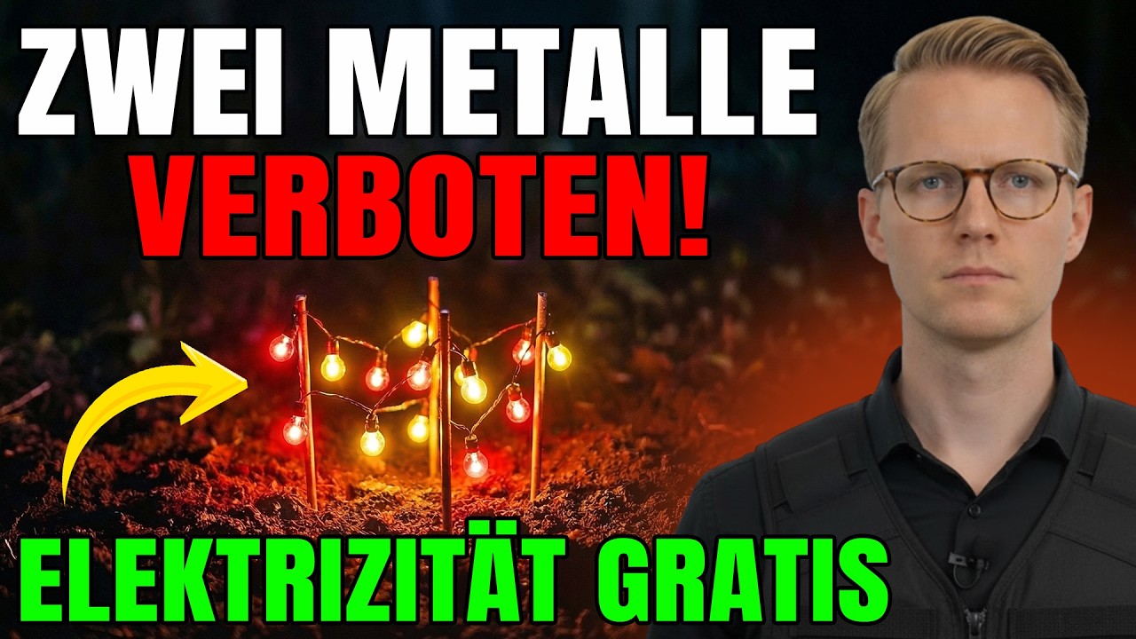 Erde + 4 M&uuml;nzen = kostenloser Strom &ndash; nicht patentiert. Heute ist es ILLEGAL!