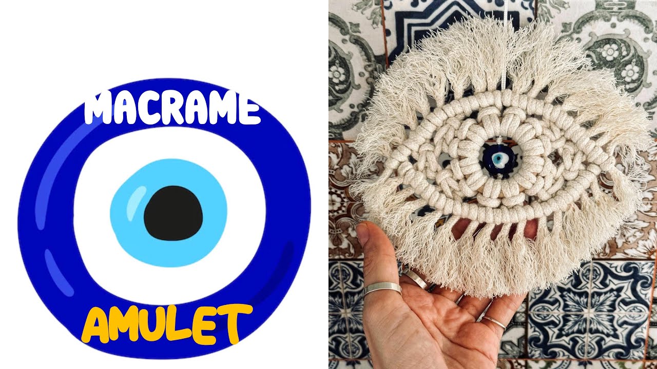 DIY: Macrame Amulet 🧿Evil Eye🪬 / Macrame Wall Hanging