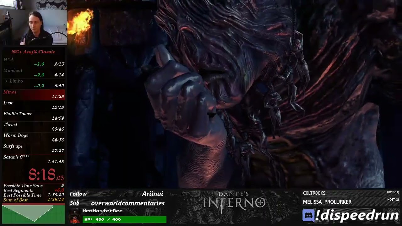Any% NG+ (Classic) in 1:38:11 - Dante's Inferno Speedrun