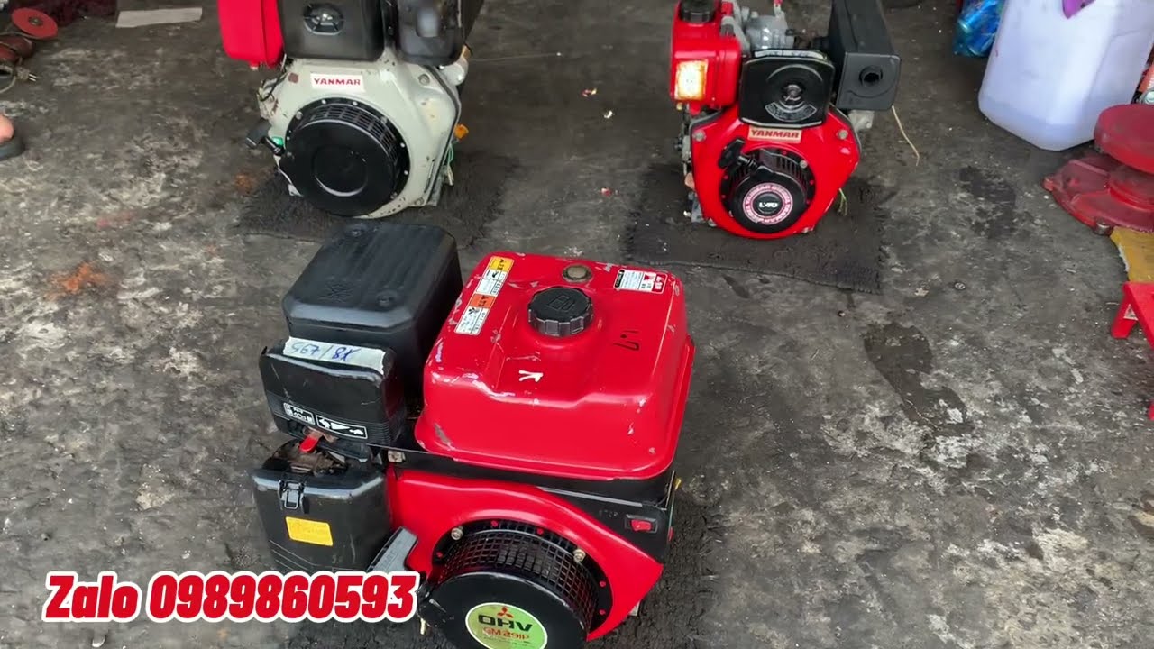 Máy xăng Mitsubishi GM291 (9hp) cốt thẳng. 