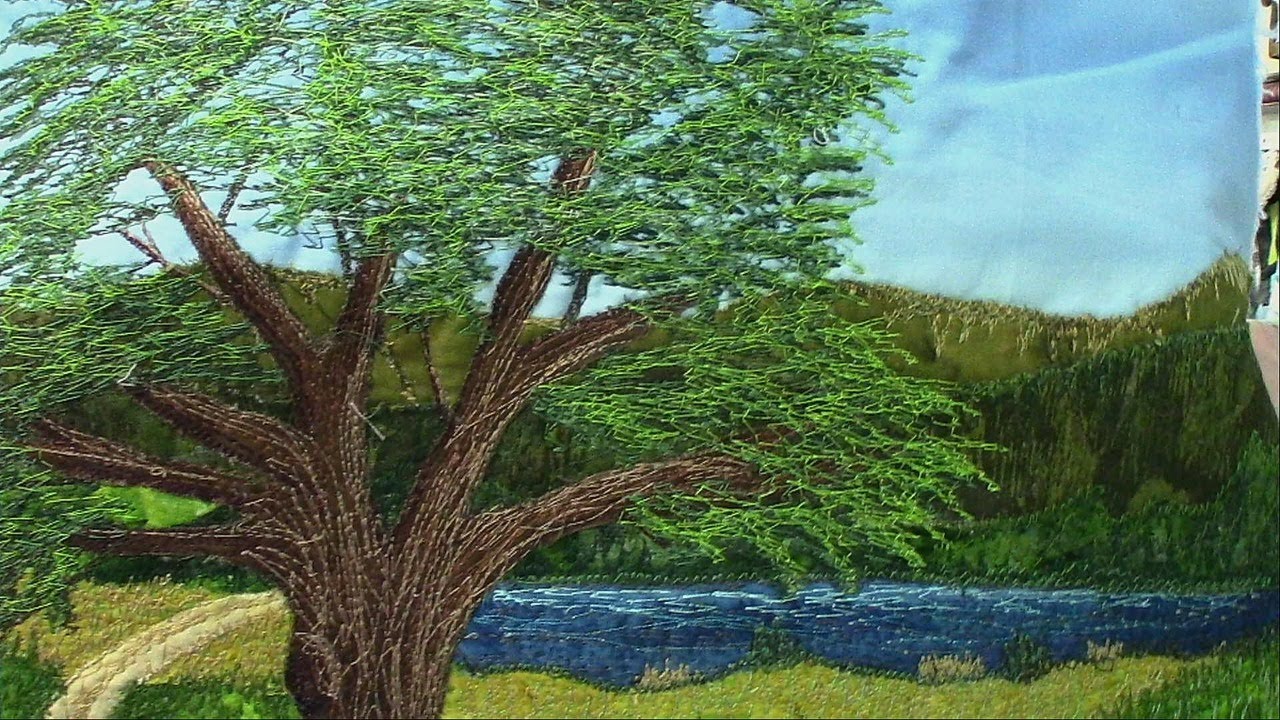 Art Quilt Thursday LiveStream  Feb. 2, 23    Let's make more progress on our Woodland Landscape!