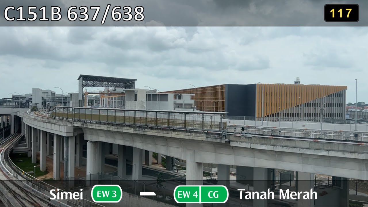 [ECID TB1 View!][SMRT] KSF C151B ~ 637/638 ~ EW3 Simei → EW5 Bedok