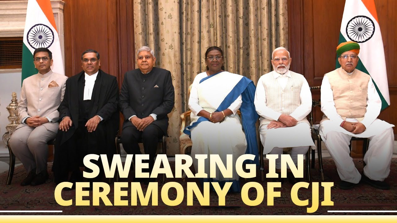 PM attends swearing in ceremony of Chief Justice of India, Justice Sanjiv Khanna