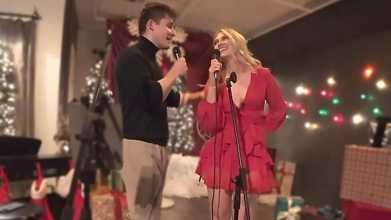 QTCinderella and Ludwig sing Baby It's Cold Outside live