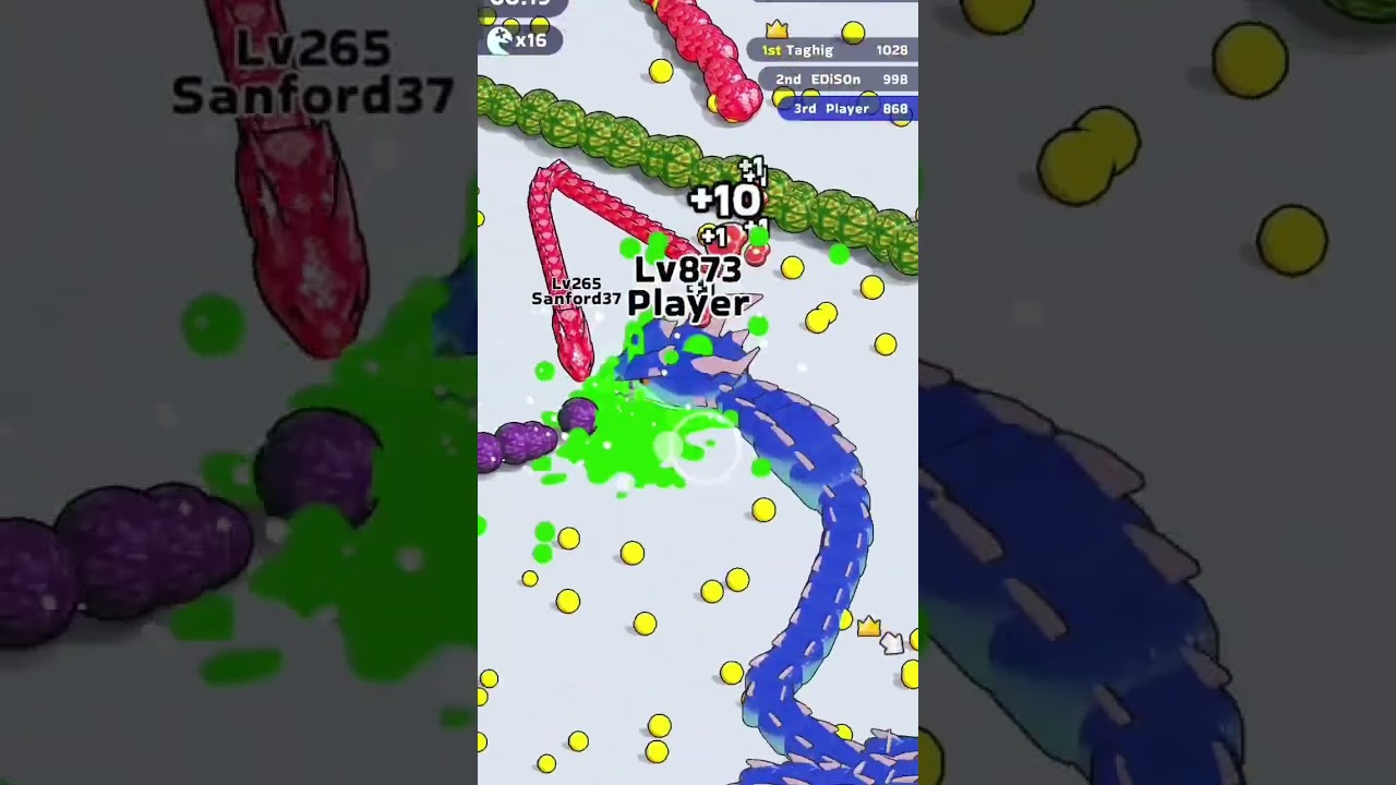I beat the boss! Snake clash BIG GAME!