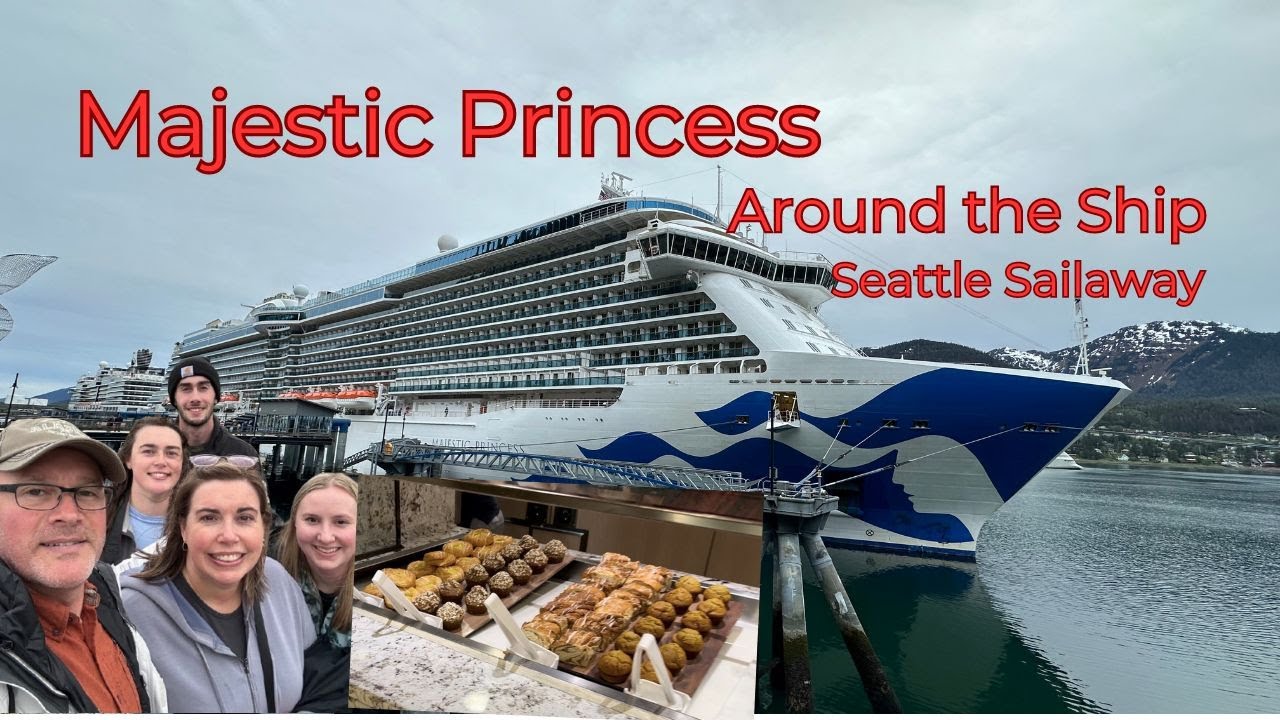 Majestic Princess May 2024 | Around the Ship | Cabin Tour | Galley Tour | Seattle Sailaway