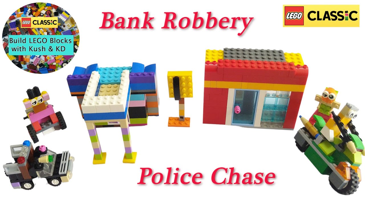 LEGO Bank Robbery Model with LEGO Classic 10715 || MOC|| Building Instructions Ideas