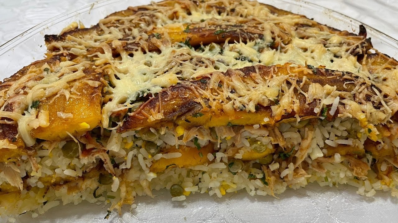 Arroz Com Frango e Banana | Delícias da Eleni