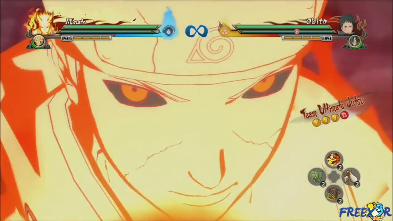 Naruto Shippuden Ultimate Ninja Storm Revolution - KCM Minato Moveset Gameplay