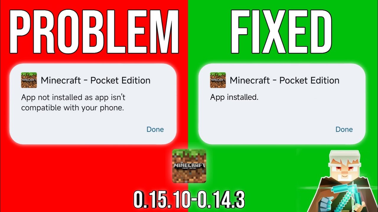 How to install Minecraft 0.15.10 / 0.14.3 on Android 14, 15, 16😍🔥✨