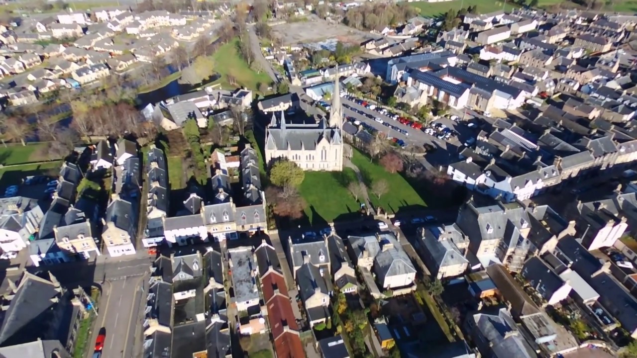 Forres on a bright sunny day