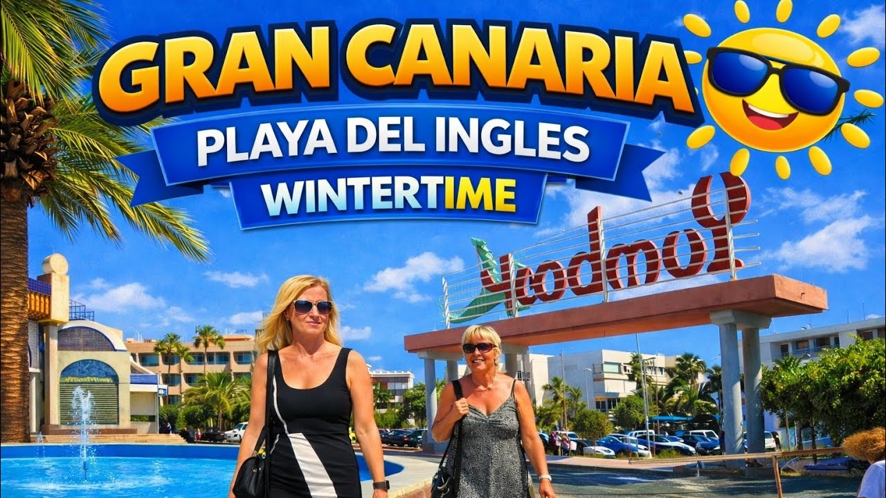 Playa del ingles Wintertime 🌴✈️Gran Canaria