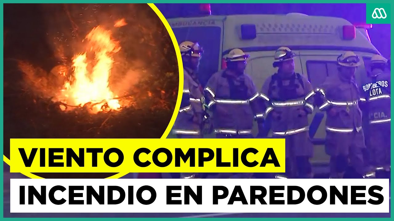 Difícil combate de incendio en Paredones por viento