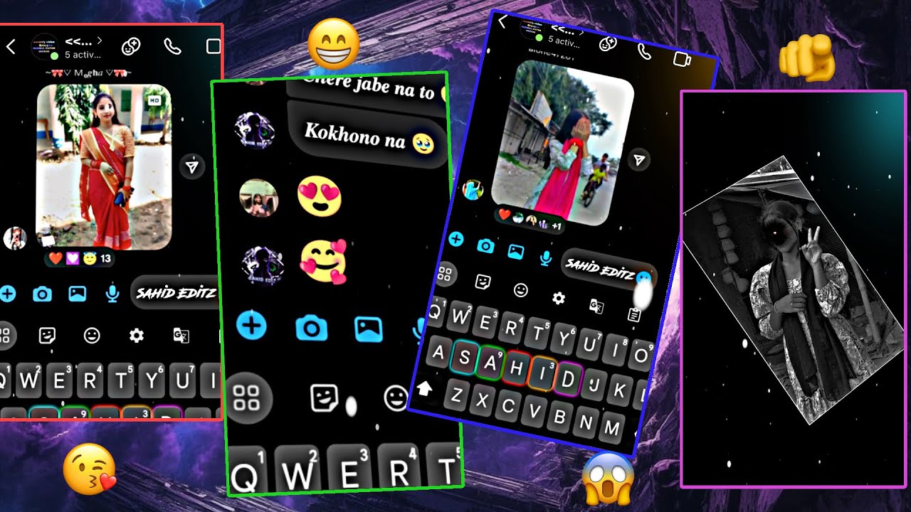 Kiya kiya ja 😁 New gorup video 😜🌹🌿#messenger #chat #alightmotionxml 