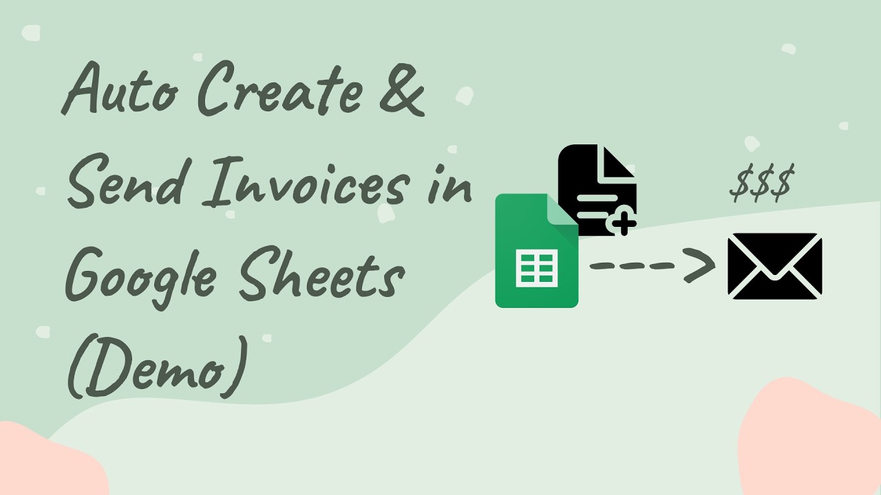 Auto Create & Send Invoices/Receipts in Google Sheets Template (Demo) | No Monthly Fee