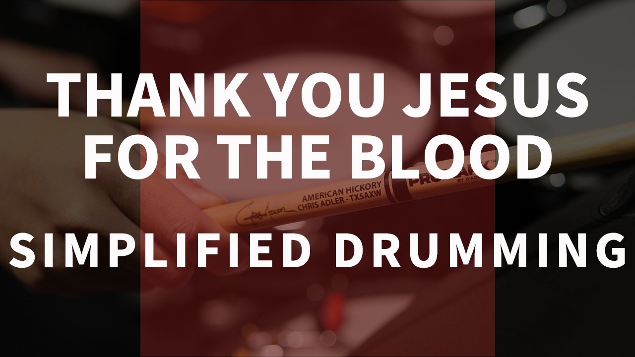 Thank You Jesus For The Blood | Charity Gayle | Easy Drumming | Shawn Drum Studio