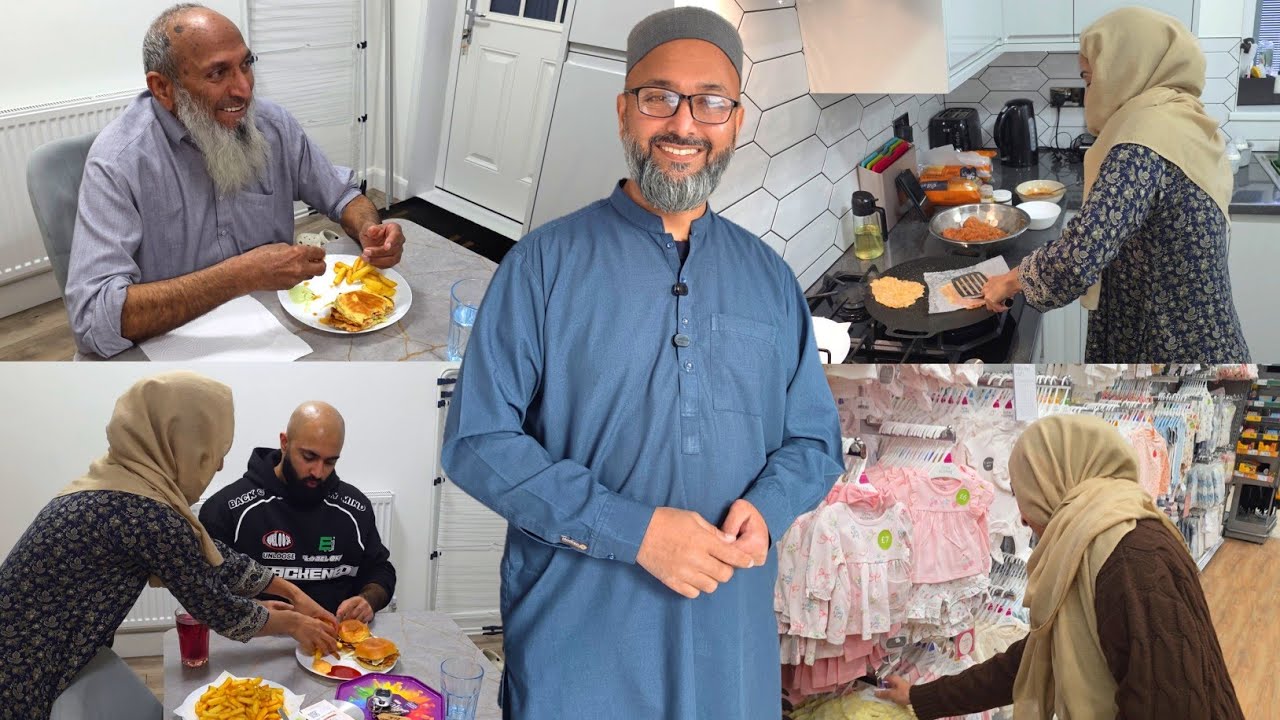 Wife Made the JUICIEST Smashed Burger for Dad 🤤 | Wife Busy Shopping for Baby