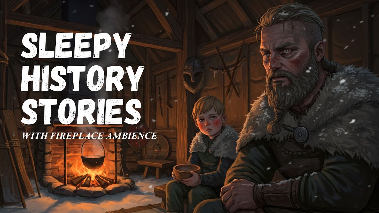 Inside a Viking Longhouse on a Winter Night (Fireplace Ambience) | Sleepy History Stories
