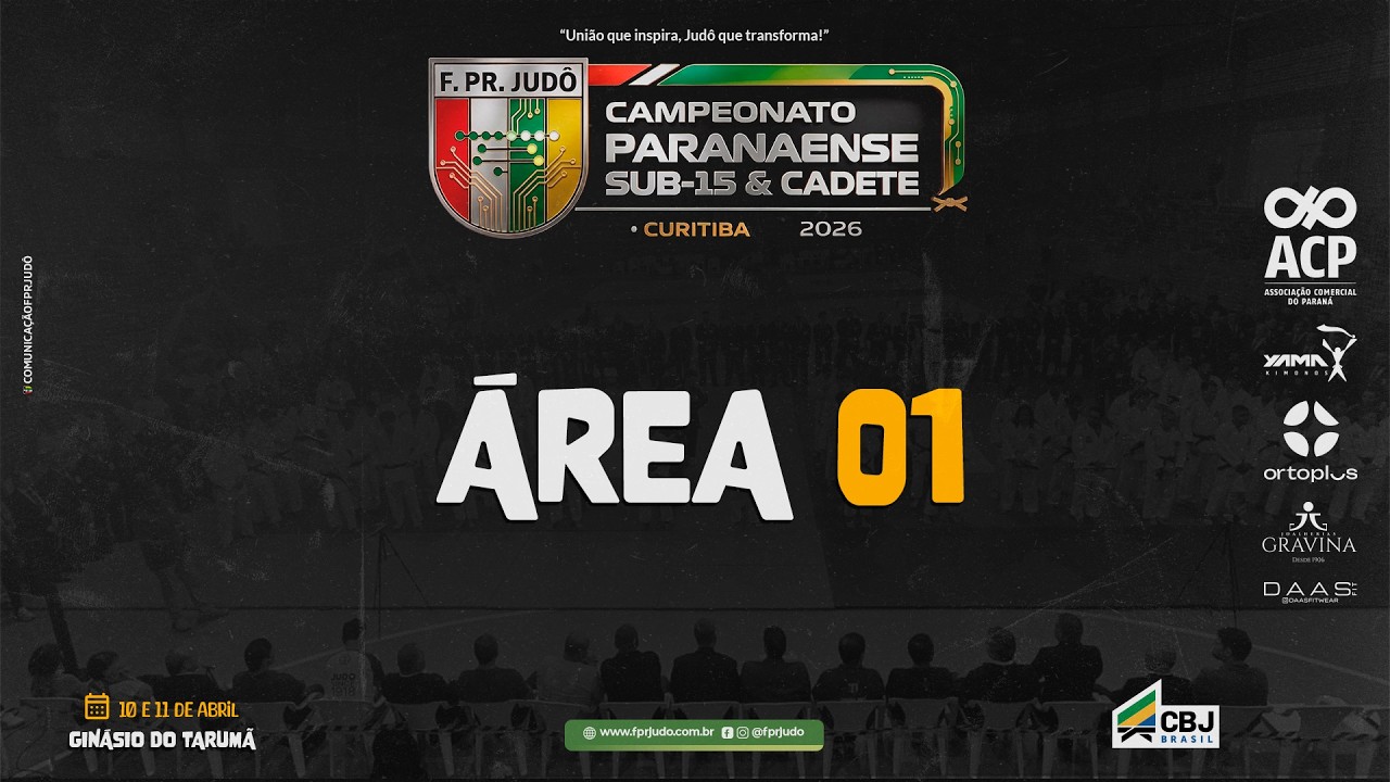 &Aacute;rea 1 Campeonato Paranaense de Jud&ocirc; Sub-15 e Cadete 2026