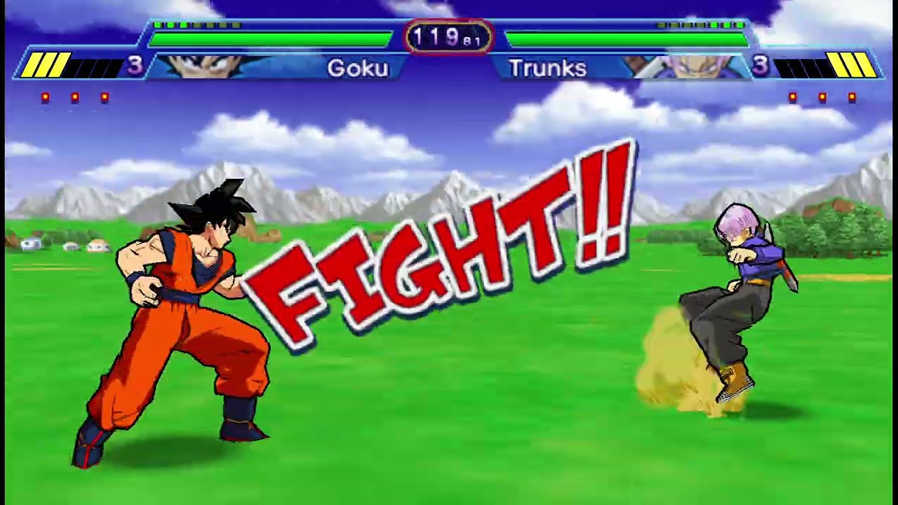 Goku VS Trunks – Dragon Ball Z Shin Budokai