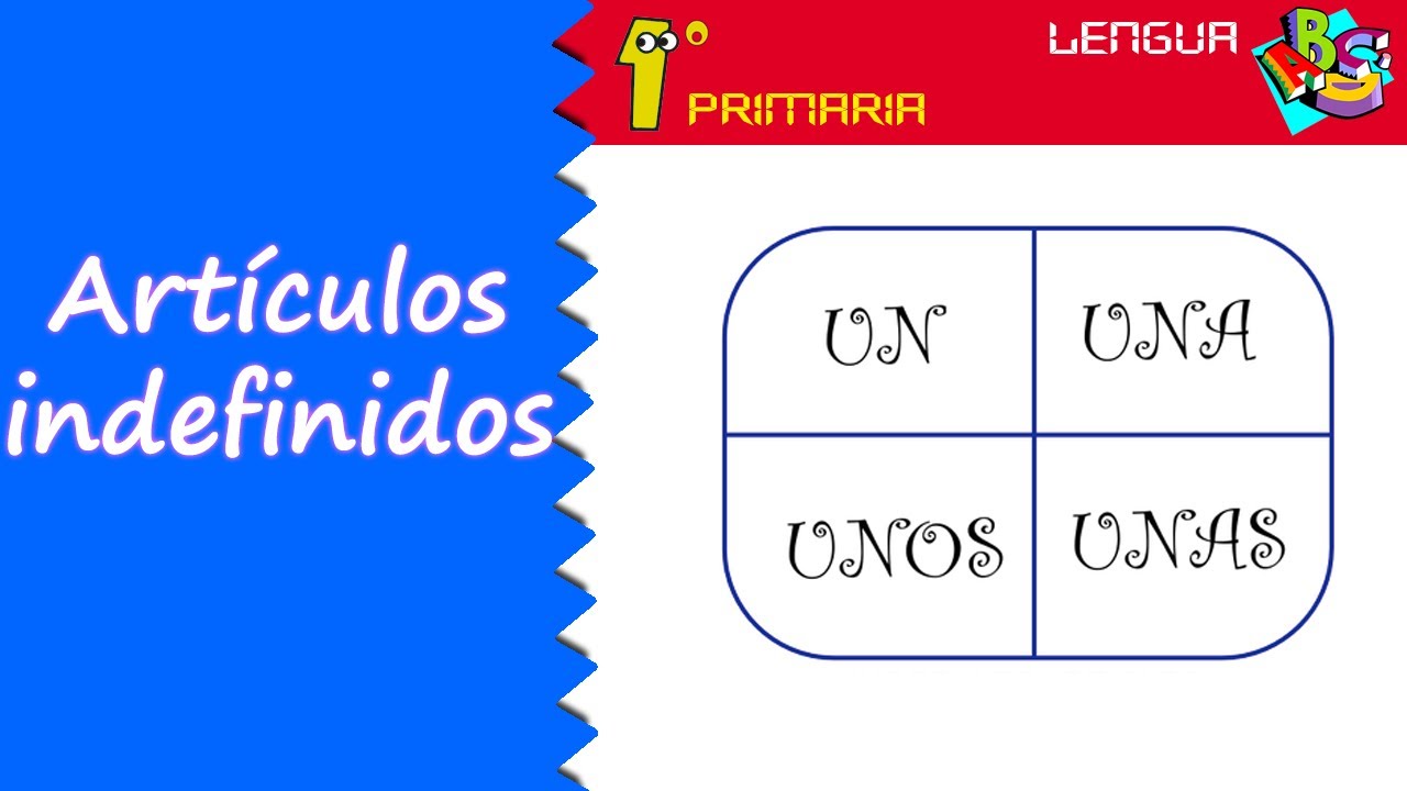 Lengua Castellana. 1&ordm; Primaria. Tema 4: un, una, unos, unas