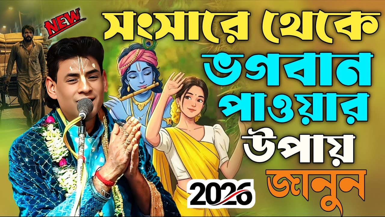 সংসারে থেকে ভগবান পাওয়ার উপায় কি ? | বিশ্বজিৎ খাঁড়া কীর্তন | biswajit khara kirtan 2026