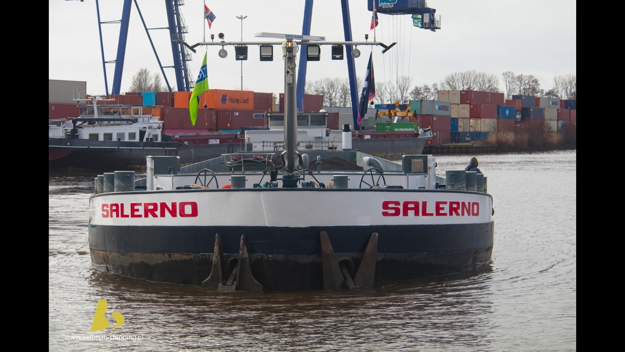 Salerno (02316588) op het Meppelerdiep 16-02-2026 onderweg naar Op- en Overslag Meppel BV